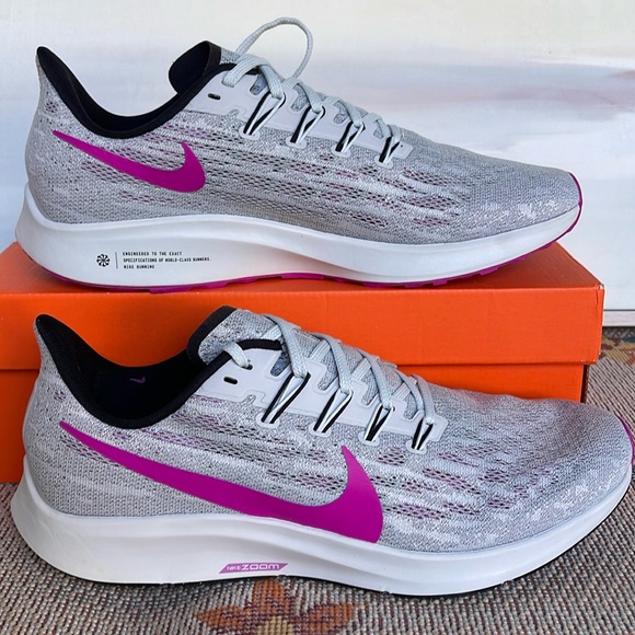 Nike Other - NIKE Men’s AIR ZOOM PEGASUS 36
PURE PLATINUM / HYPER VIOLET
Sneakers Athletic